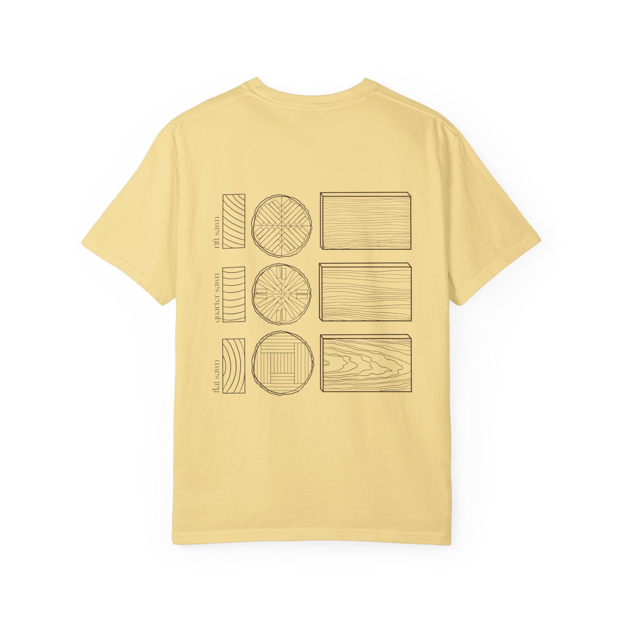 Woodworking Fundamentals Tee - Grain Types (light colors)