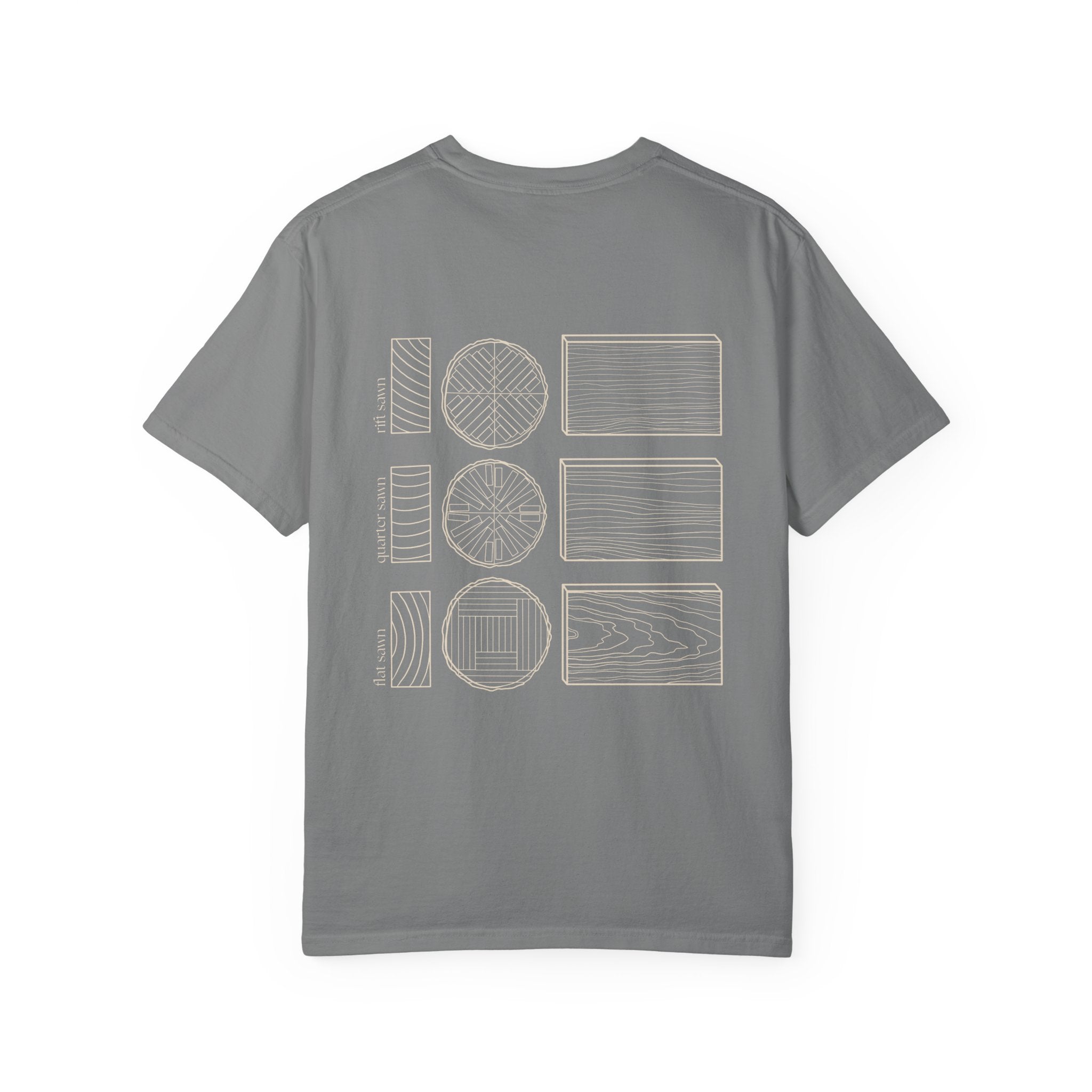 Woodworking Fundamentals Tee - Grain Types (dark colors)