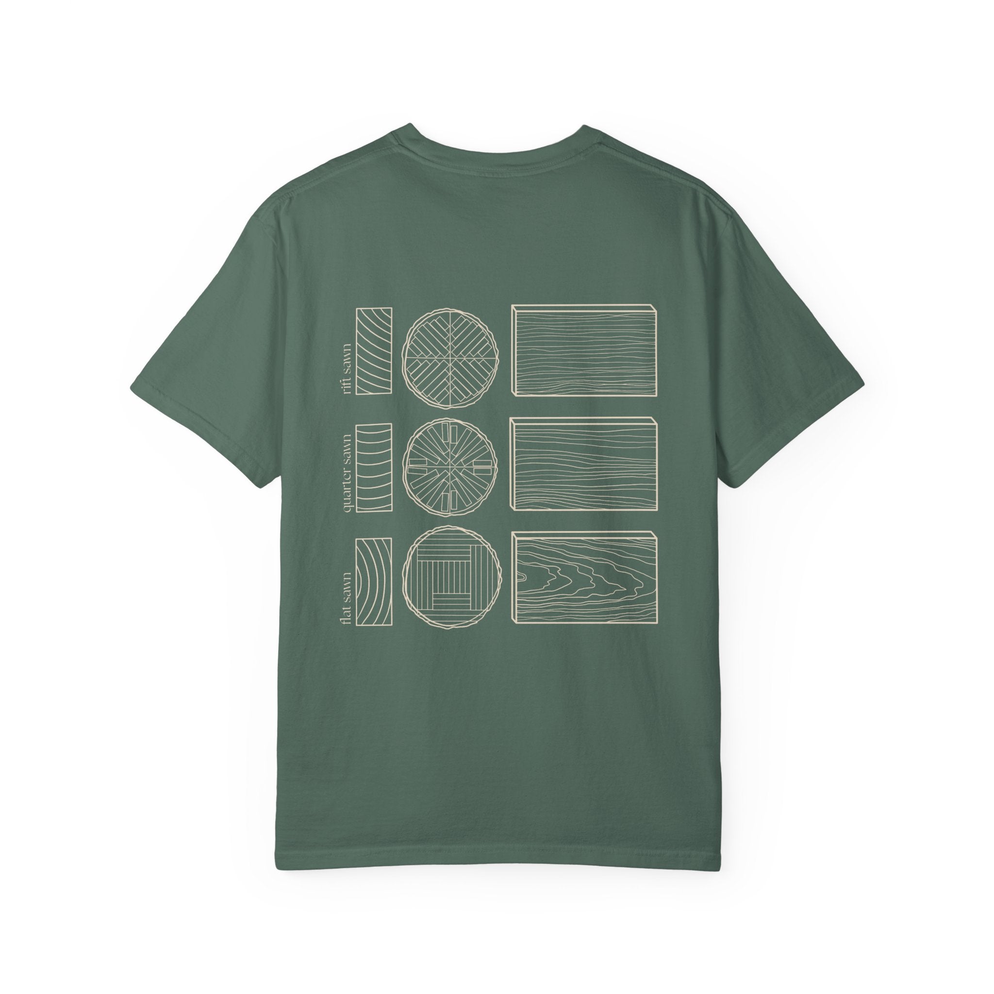 Woodworking Fundamentals Tee - Grain Types (dark colors)