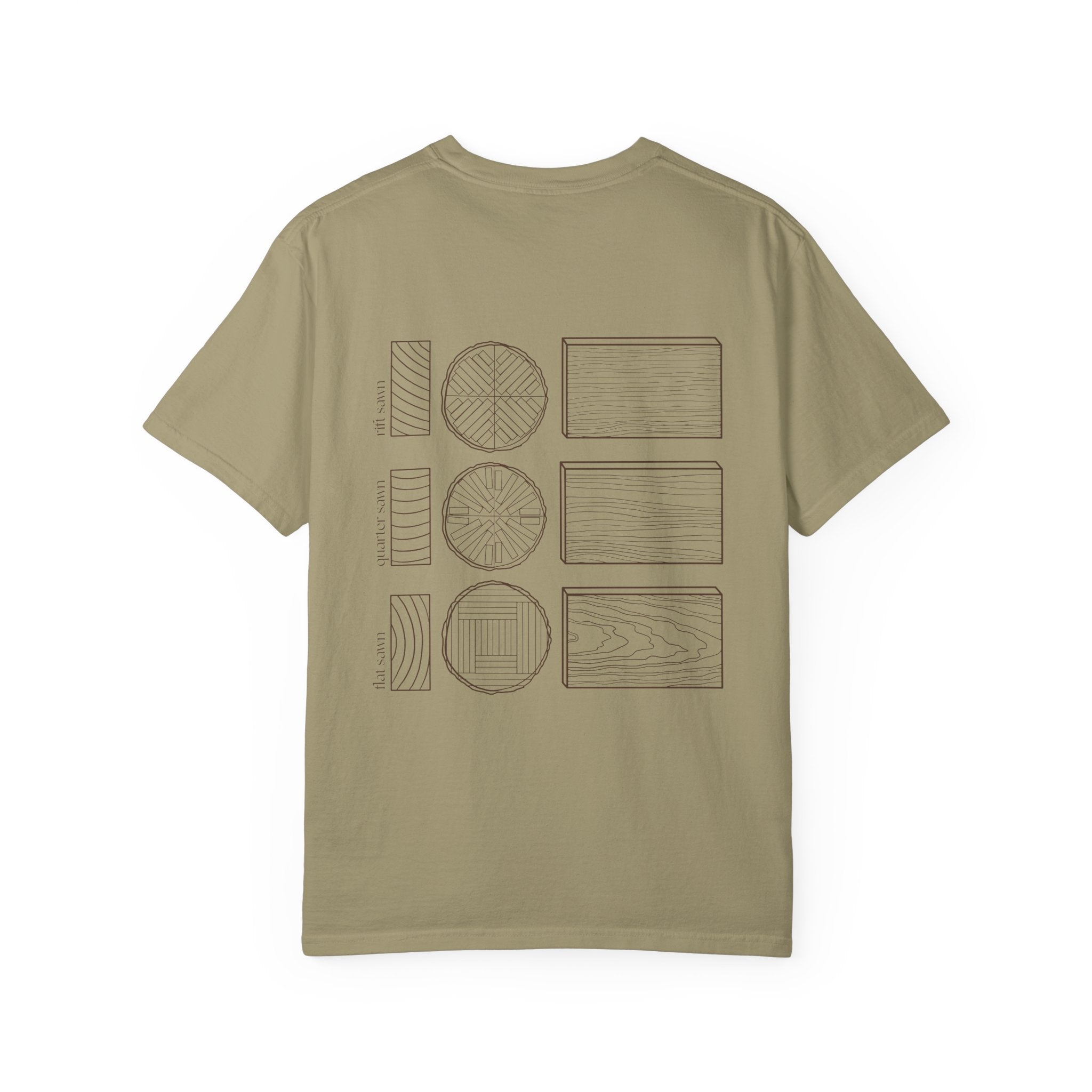 Woodworking Fundamentals Tee - Grain Types (light colors)